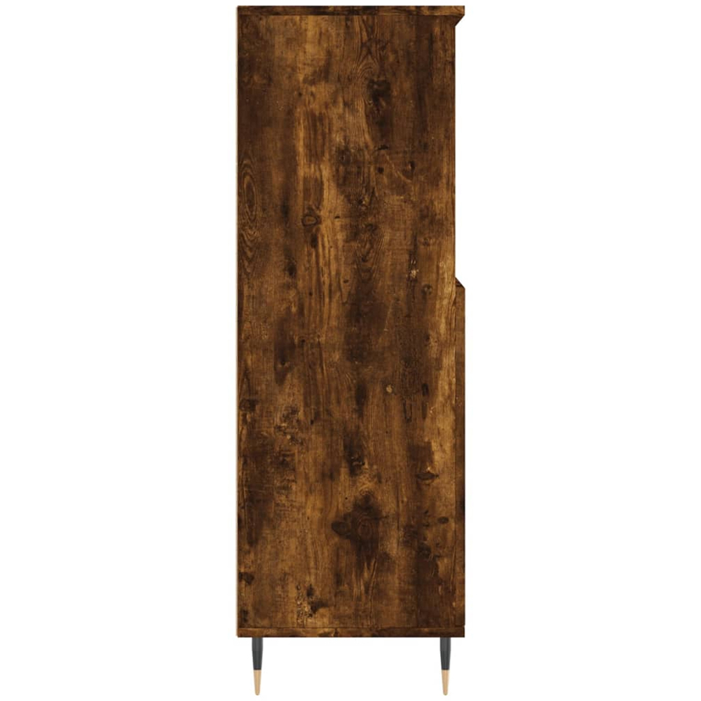 vidaXL 2 Door 2 Shelf Smoked Oak Highboard Image 7