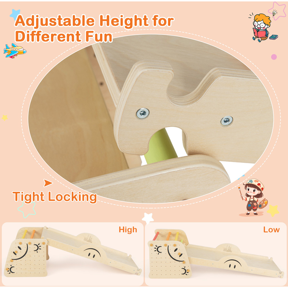Costway Indoor Wooden Climber Set Image 3