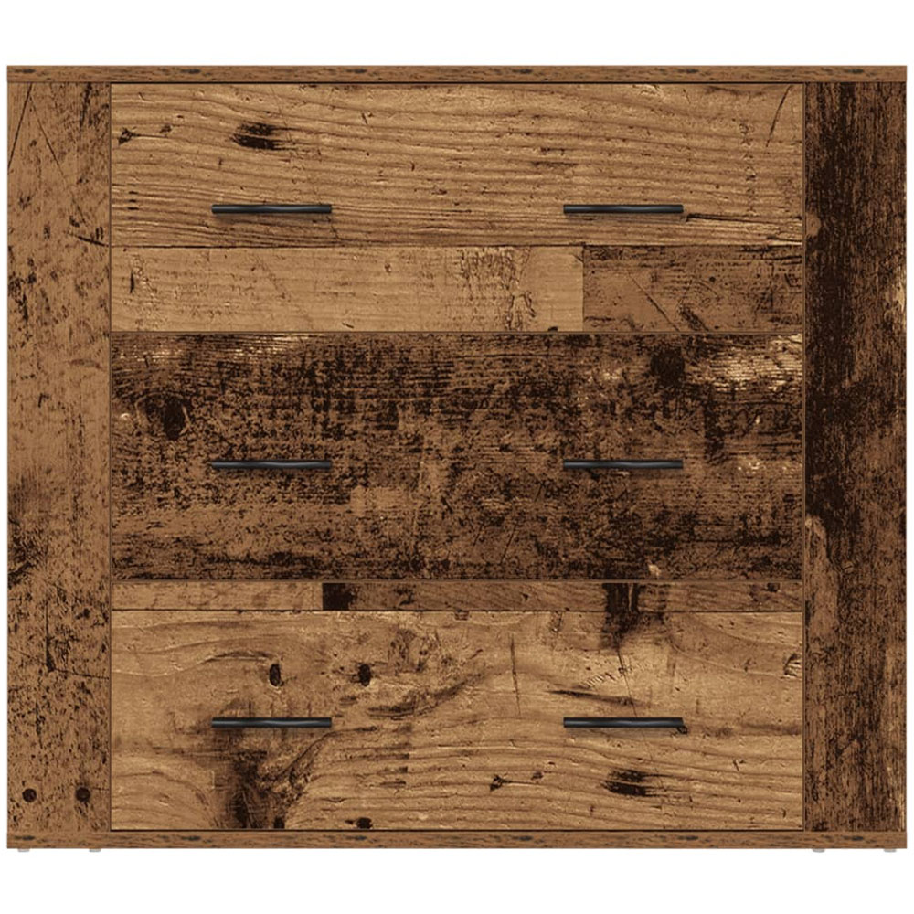 vidaXL 3 Drawer Old Wood Sideboard Image 5