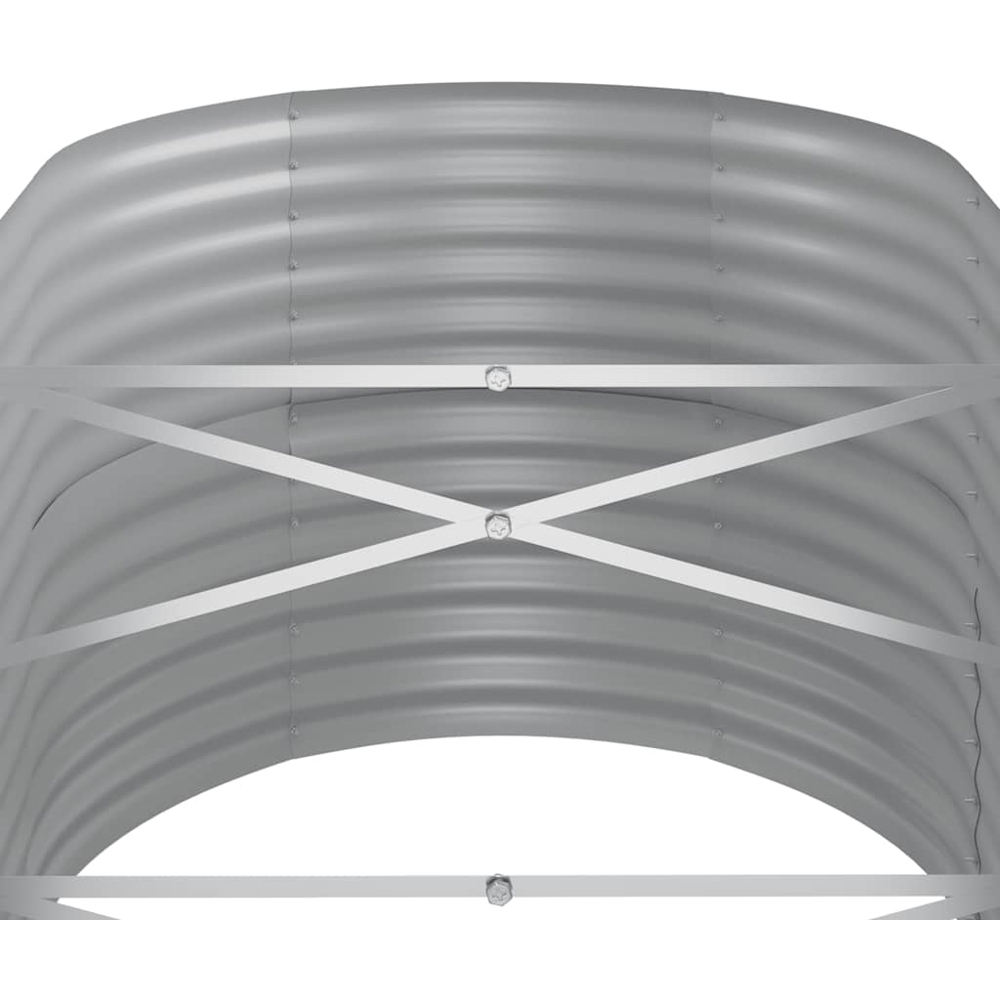 vidaXL Anthracite Galvanised Steel Raised Garden Bed 68 x 80 x 368cm Image 4