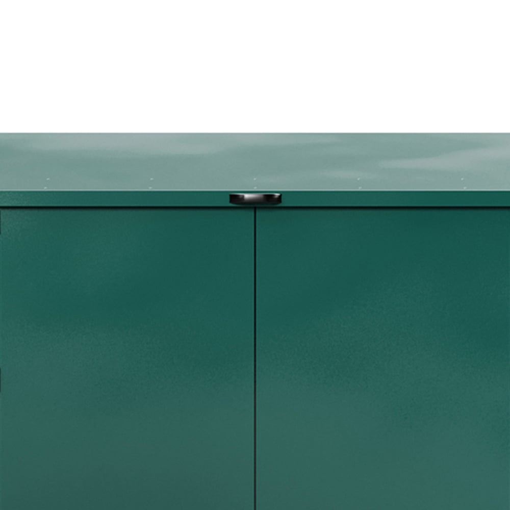 Asgard Access 7 x 4ft Double Door Green Bike Storage Shed Image 4