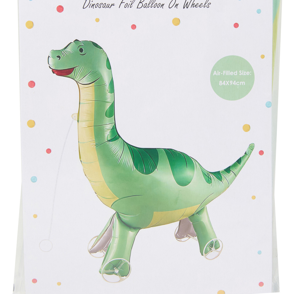 Unicorn or Dinosaur Foil Balloon on Wheels Image 9