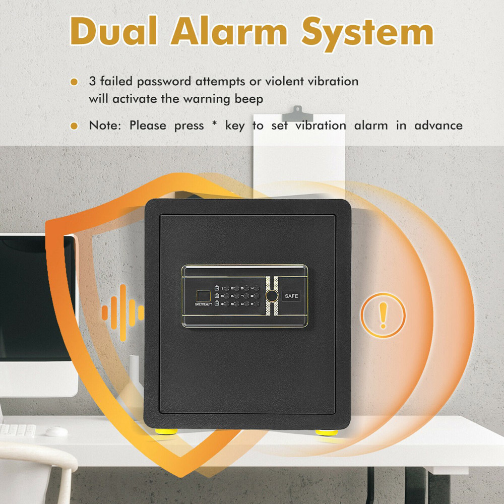 Costway 3 Way Opening Electronic Safe Box Image 4