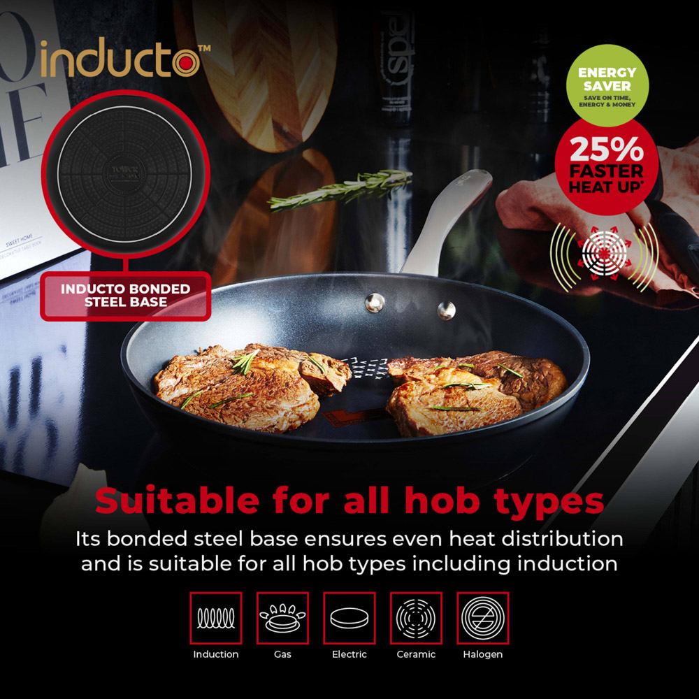 Tower Smart Start Ultra Forged 28cm Aluminium Frying Pan Image 5