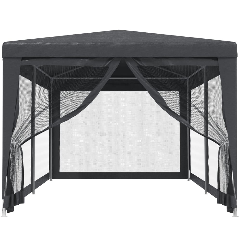 vidaXL 3 x 6m Anthracite Party Tent with Mesh Sidewalls Image 3