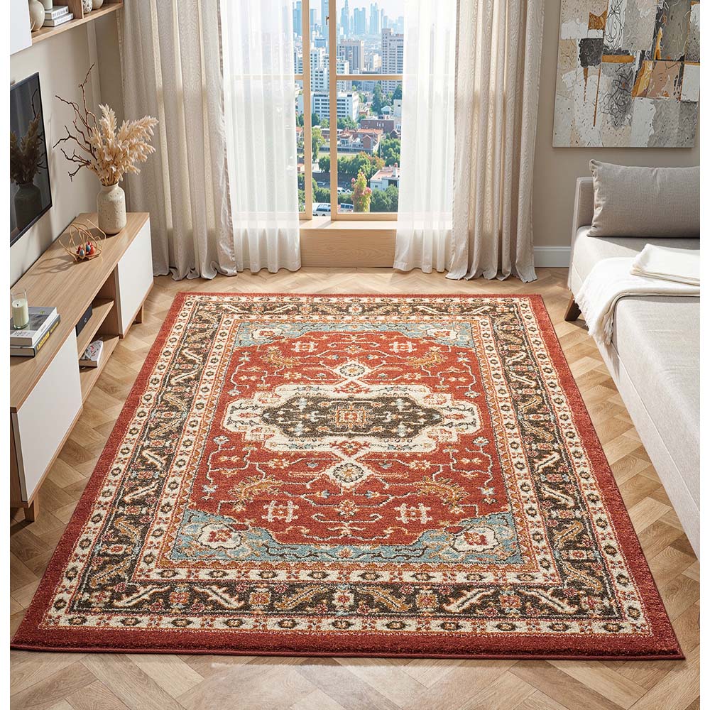 Portland HMC 5570 Red Cashmere Rug 80 x 150cm Image 4