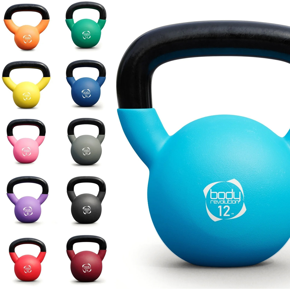 Body Revolution Neoprene Kettlebell Set 6kg 8kg 10kg 3 Pack Image 5