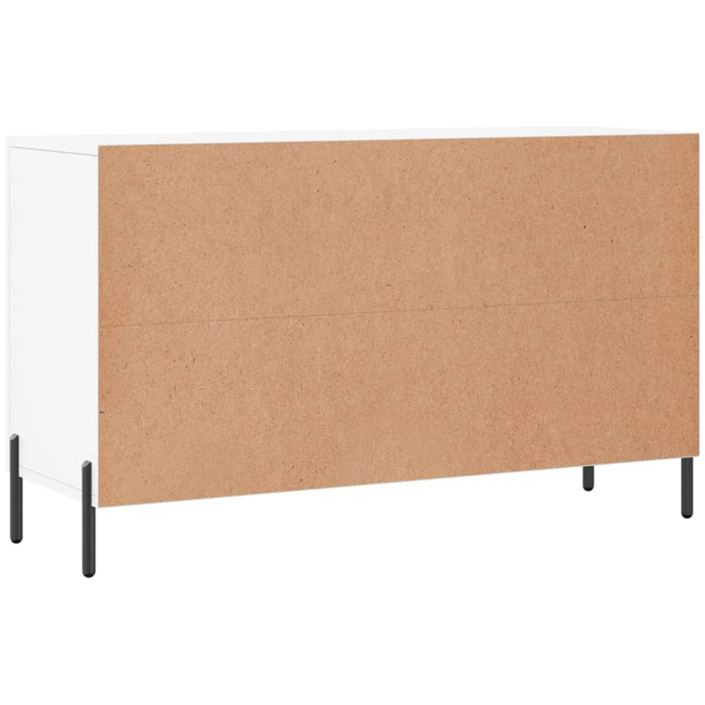 vidaXL 2 Door 2 Drawer White Wide Sideboard Image 8