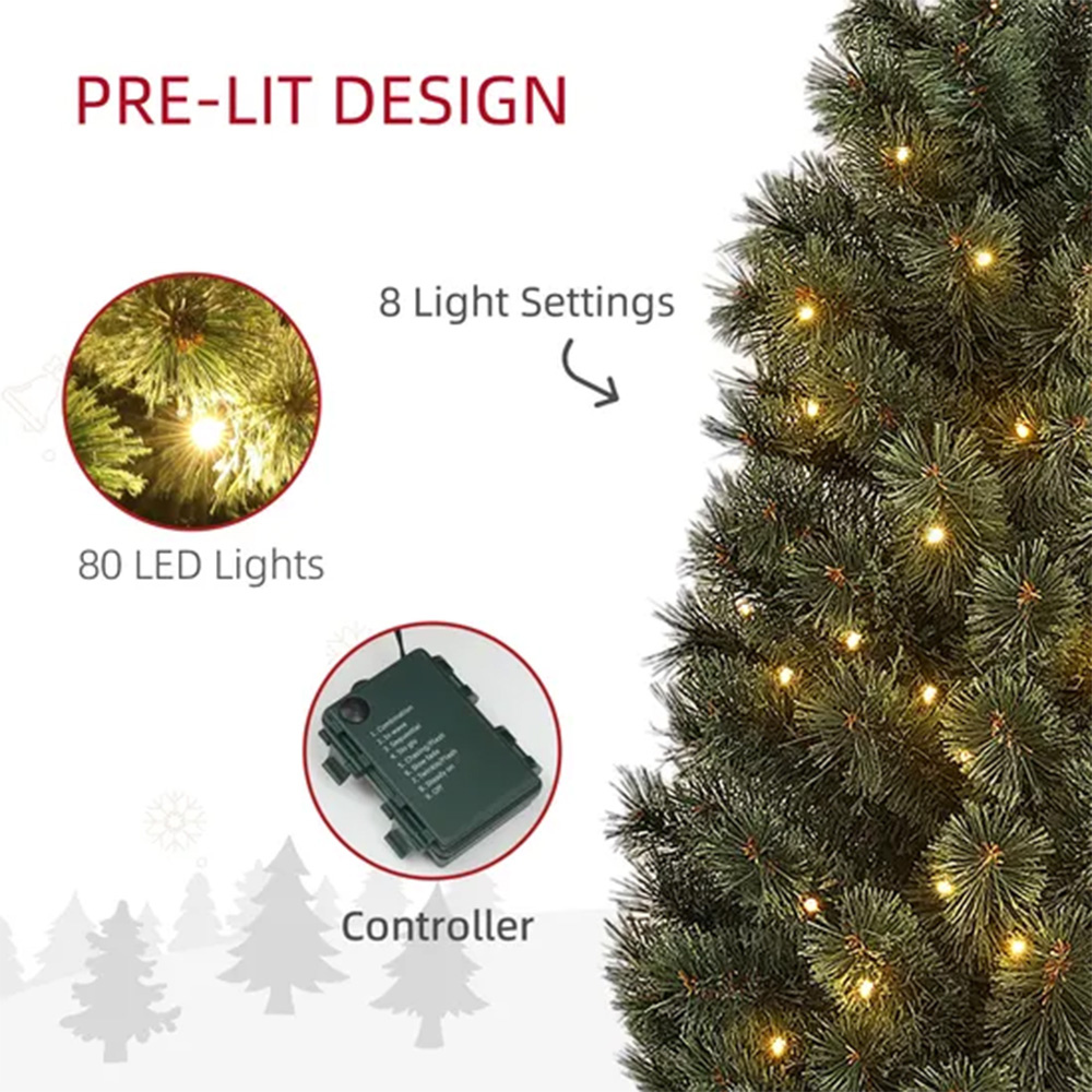Everglow Warm White LED Pre-Lit Artificial Christmas Tree 4ft Image 4