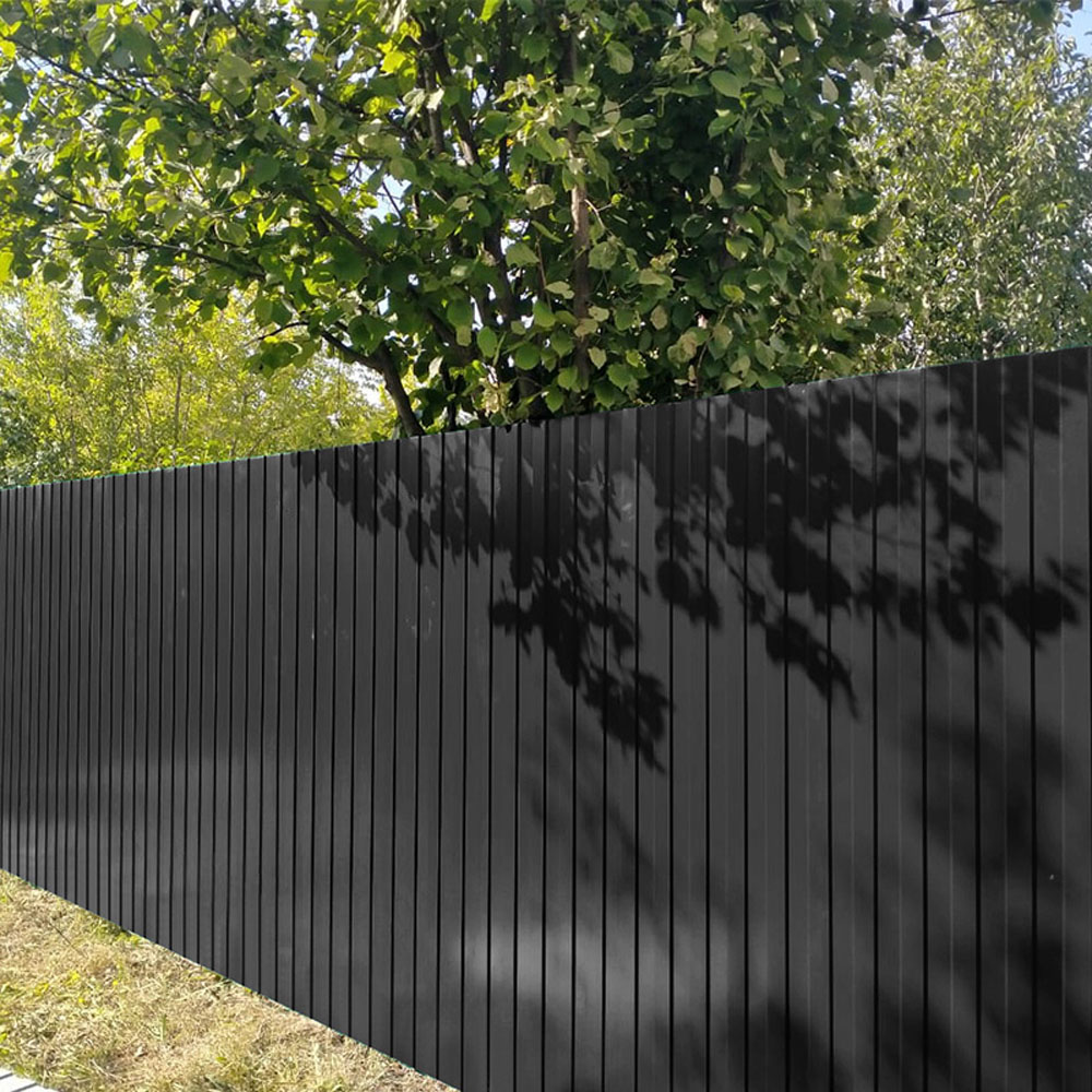 Living and Home 12 Piece Black Premium Galvanized Steel Corrugated Roof Panel Image 2