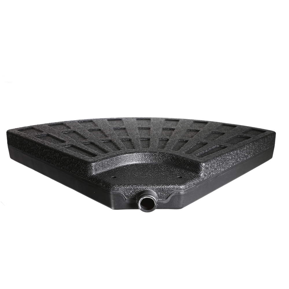 wilko 4 Piece Black Fan Shaped Cantilever Parasol Base Image 4