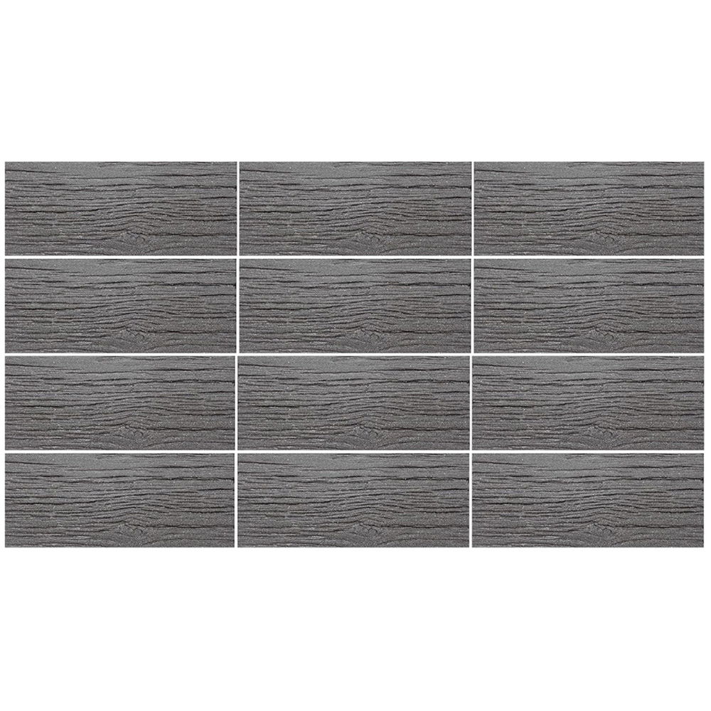 Garden Gear 25 x 6cm Grey Railroad Stepping Stone 12 Pack Image 1