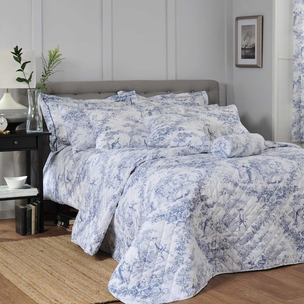 The Lyndon Company 2 Piece Blue Cotton Pillow Sham Set Image 2