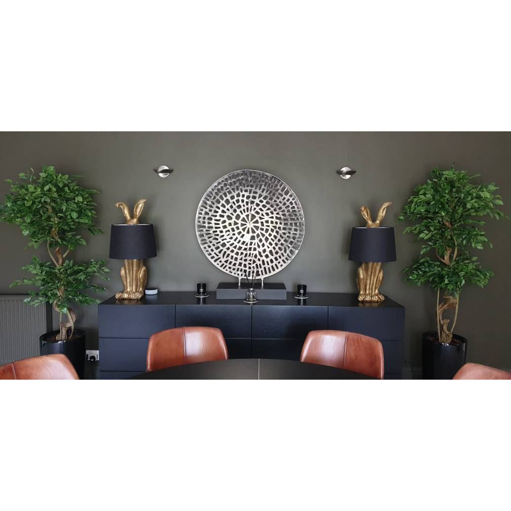 Leaf Artificial Japanese Twisted Ficus Fruticosa Tree Pot 150cm Image 8
