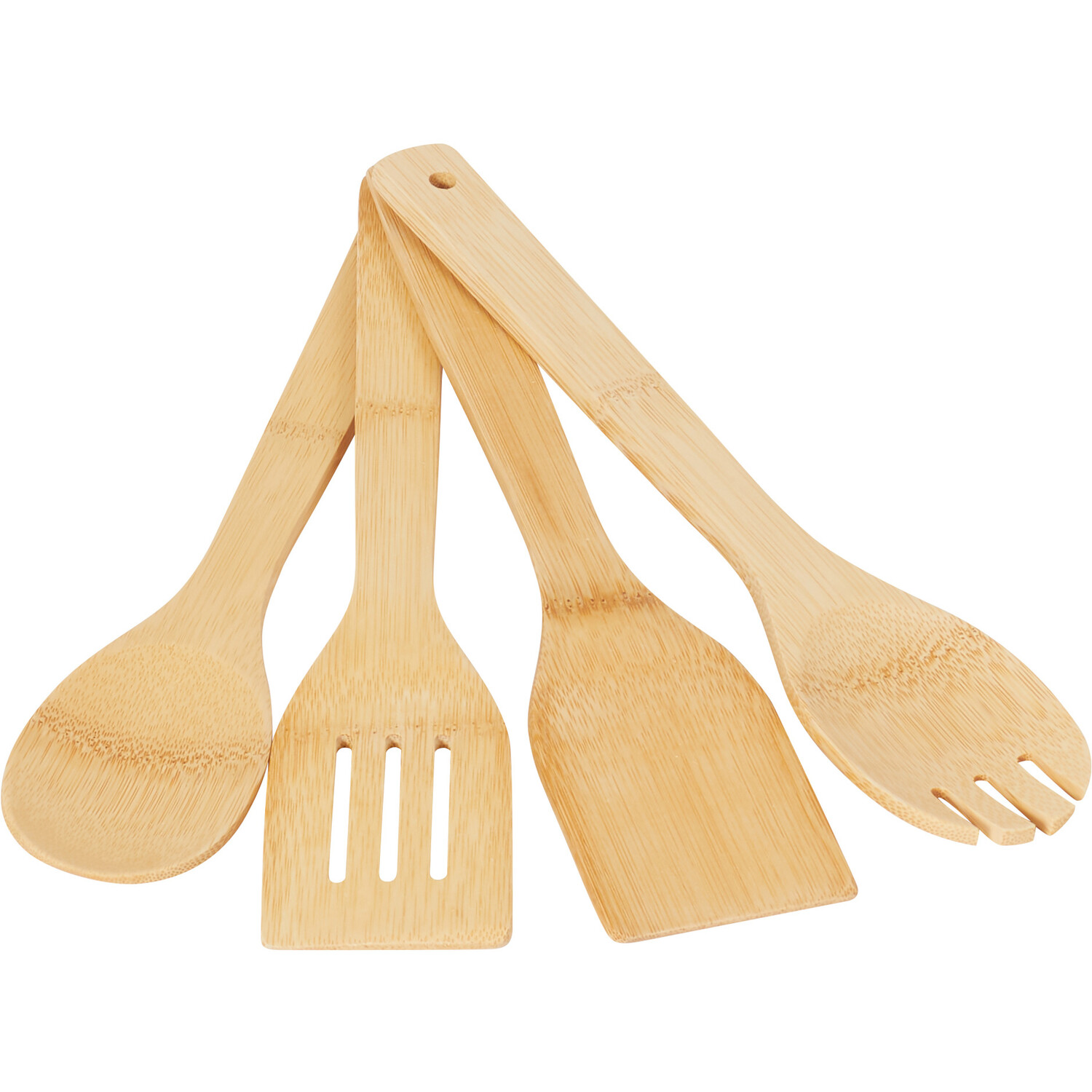 4-Piece Bamboo Tool Set - Natural Image 1