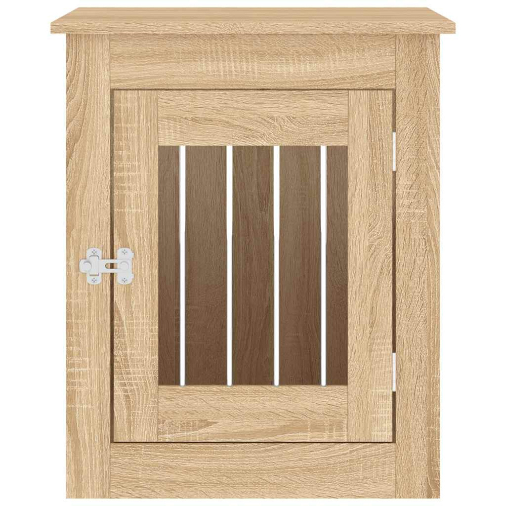 vidaXL Sonoma Oak Engineered Wood Dog Crate Furniture 68 x 55 x 80cm Image 7