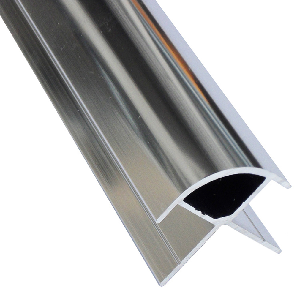 Wetwall Mermaid Polished Silver External Corner 2420mm Image 1