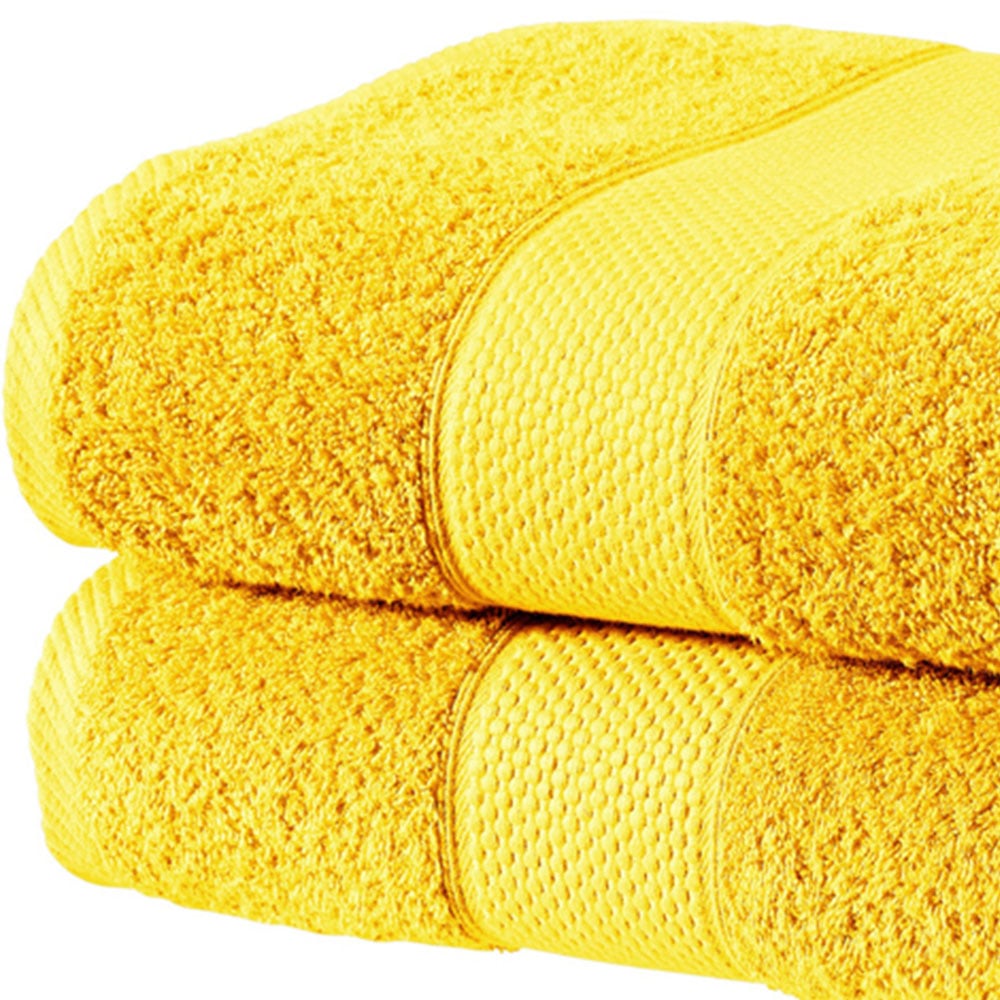 Imperial Hotel Quality Ochre Combed Cotton Turkish Bath Mat Image 2