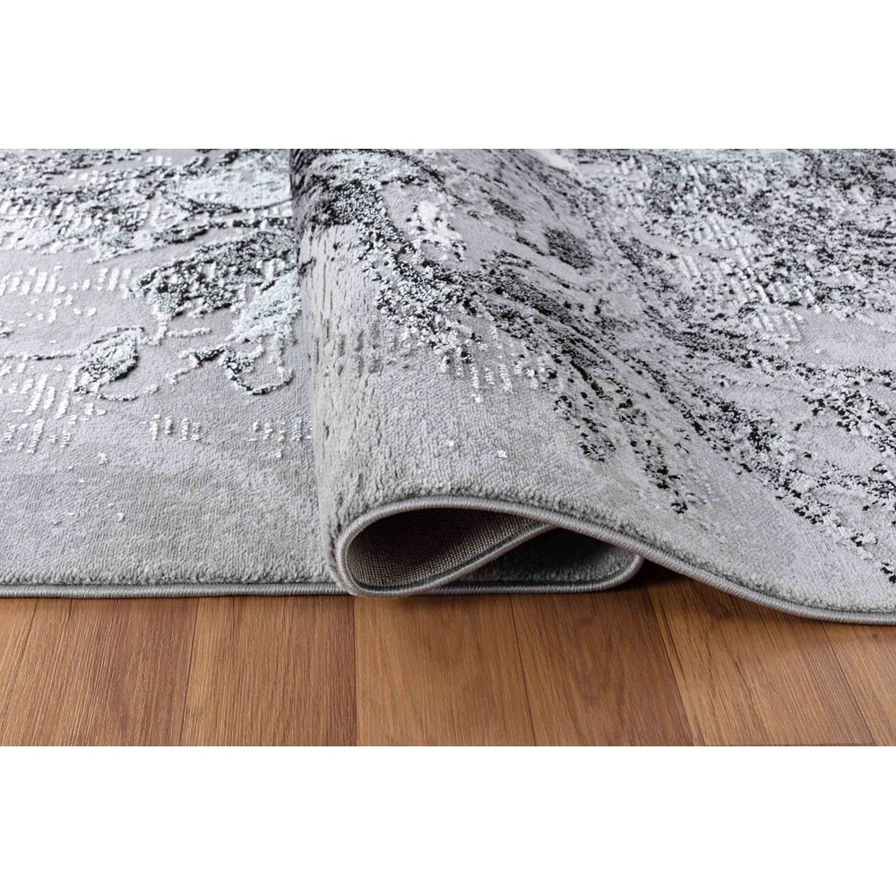 Desire Rugs Serenity Black Abstract Water Grunge Texture Rug 200 x 290cm Image 3
