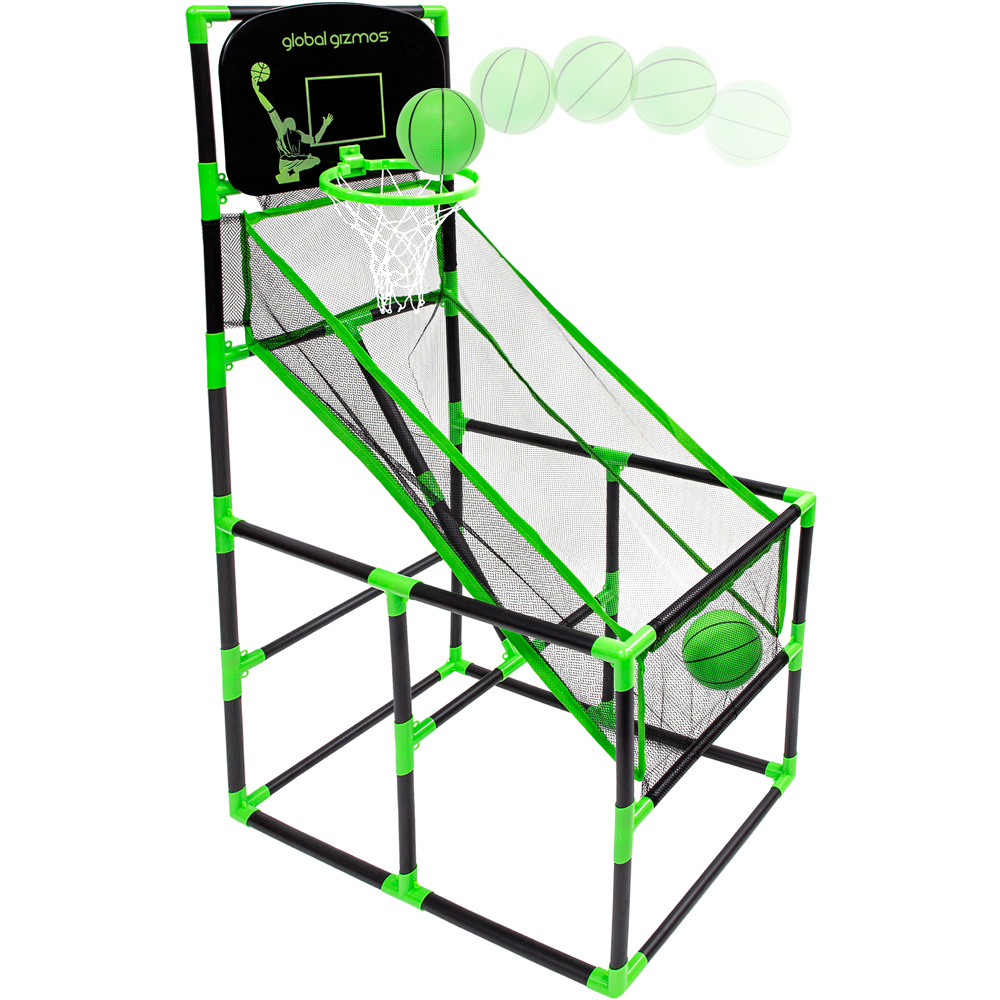 Global Gizmos Green Black Arcade Basketball Stand Image 4