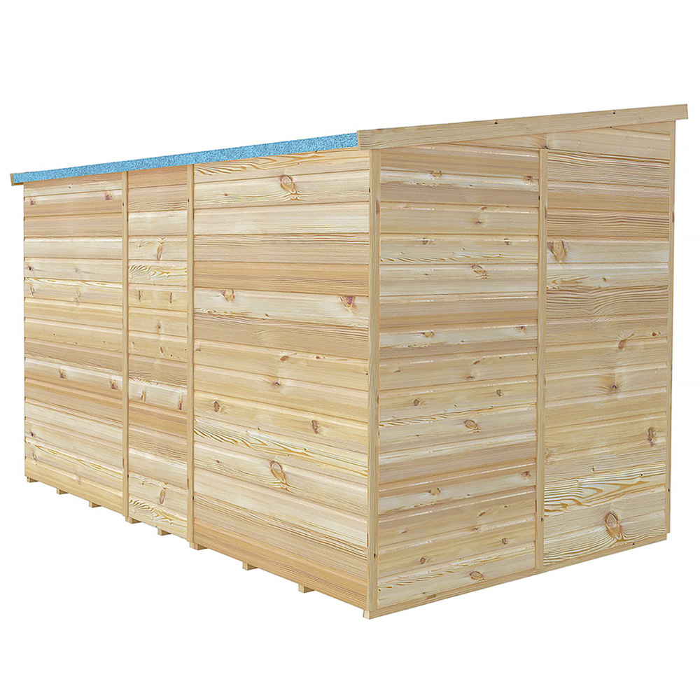 Shire GB 10 x 6ft Shiplap Pent Garden Shed Image 3
