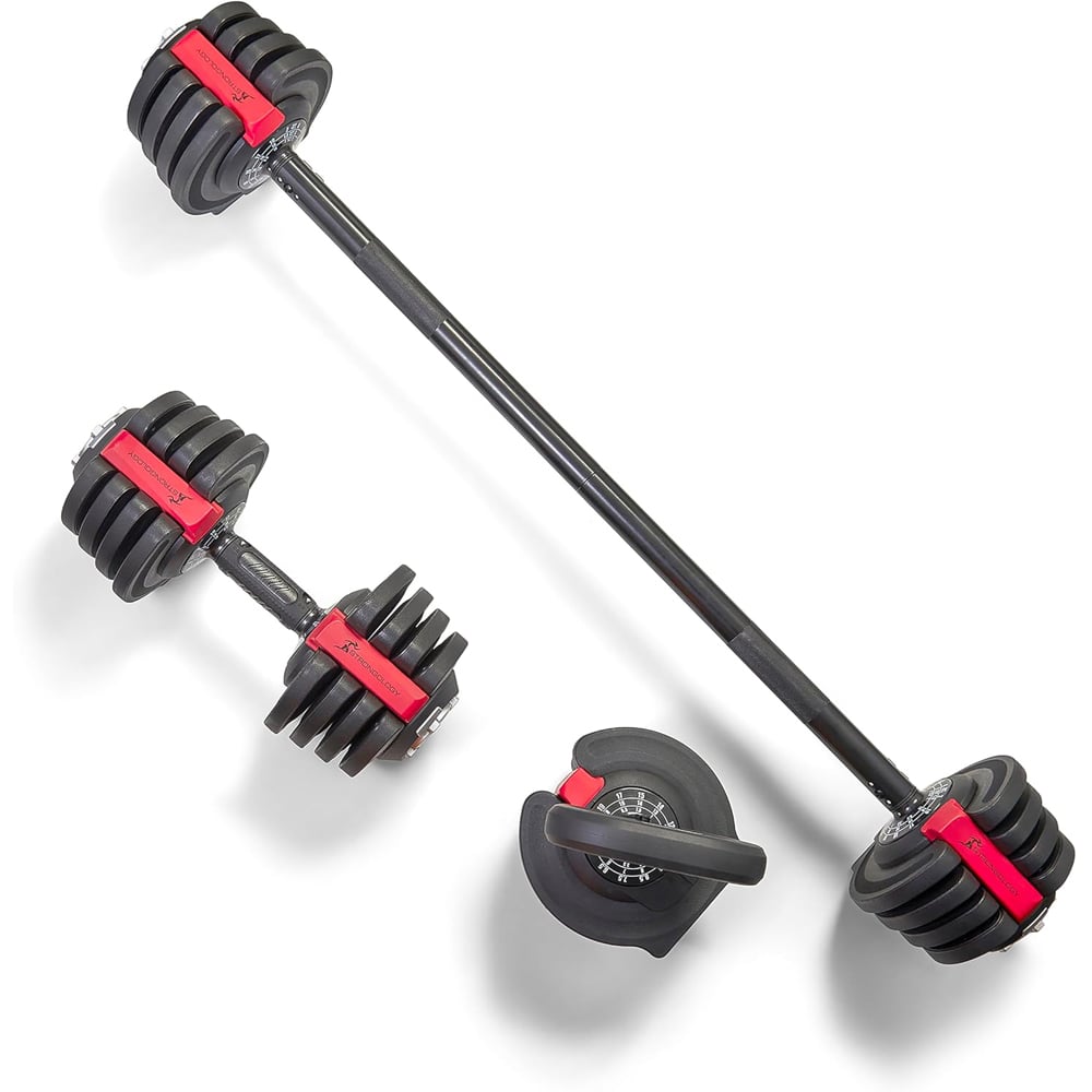 Strongology ELEMENT SET Adjustable Smart Barbell Dumbbell Kettlebell 2kg to 19kg Image 3
