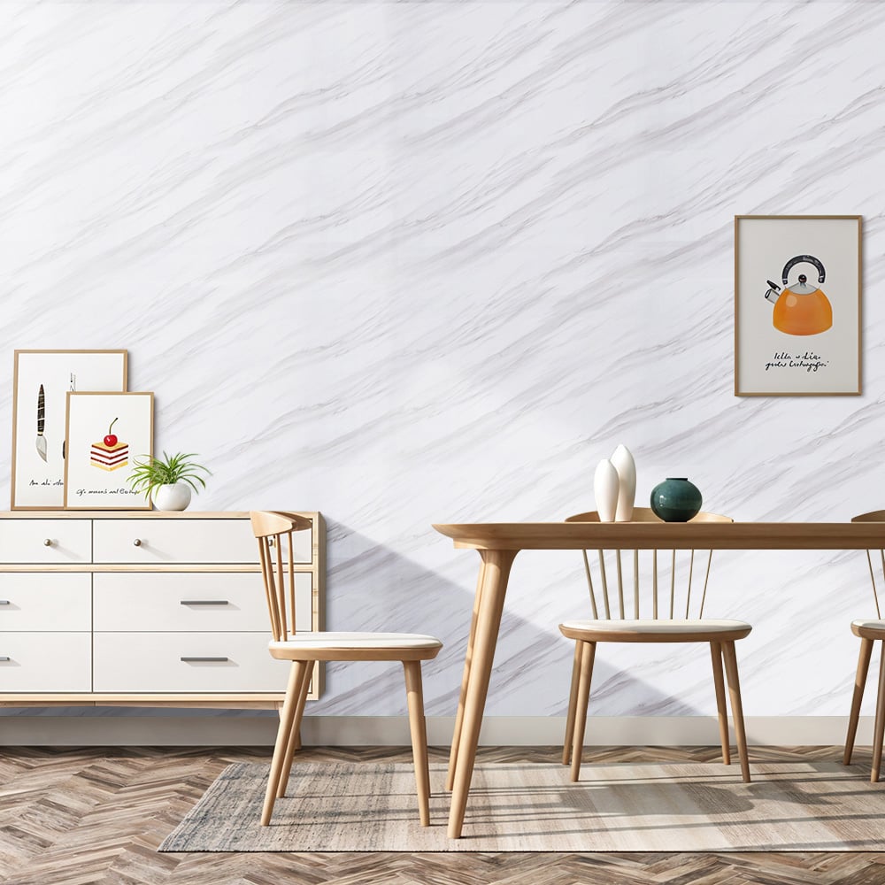 Living and Home Marble Effect PVC Self Adhesive Flooring Image 7