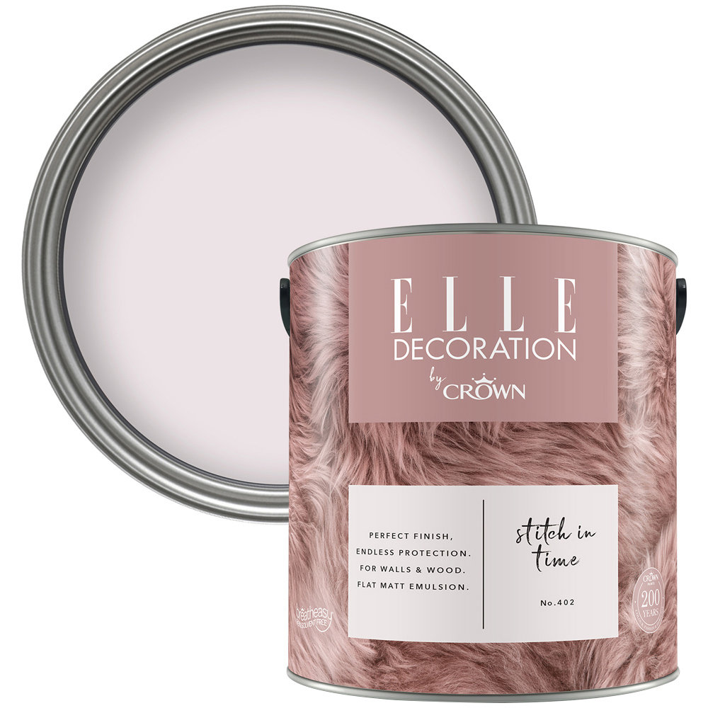 Elle Decoration Stitch In Time 402 Flat Matt Emulsion Paint 2.5L Image 1