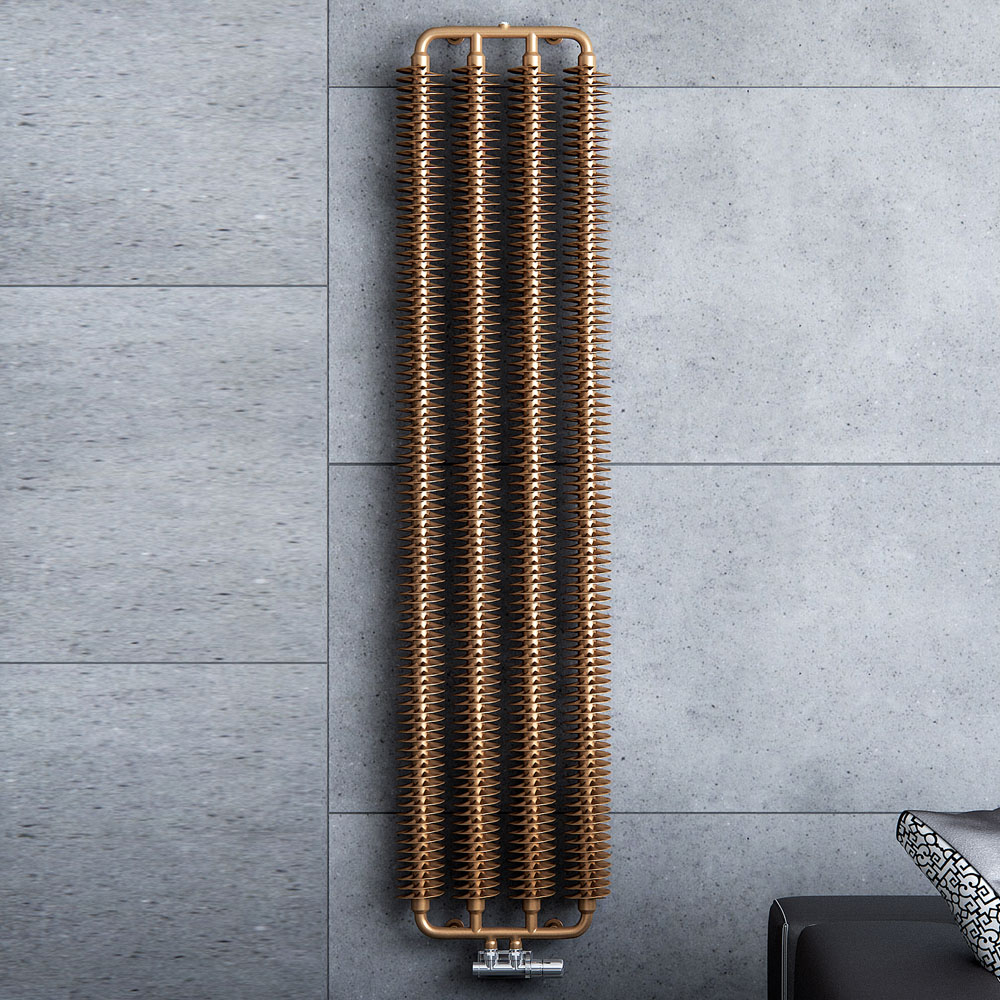 Terma Ribbon 2974BTU Bright Copper Radiator 1720 x 390mm Image 2