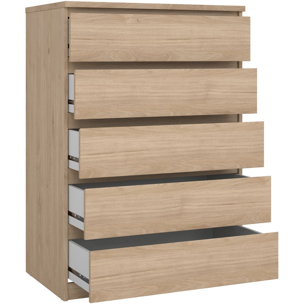 Florence 5 Drawer Jackson Hickory Oak Chest of Drawers Image 4