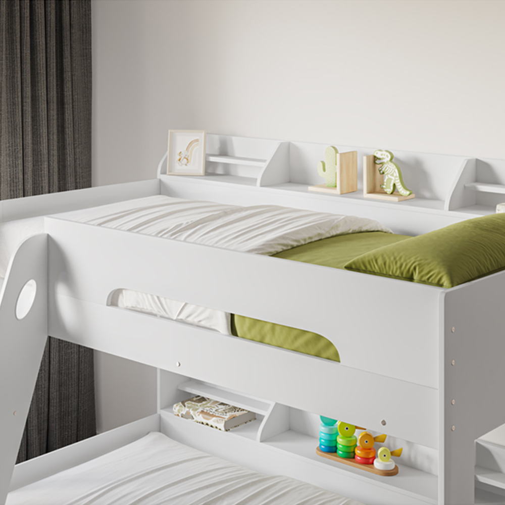Flair Flick White Triple Bunk Bed Image 2