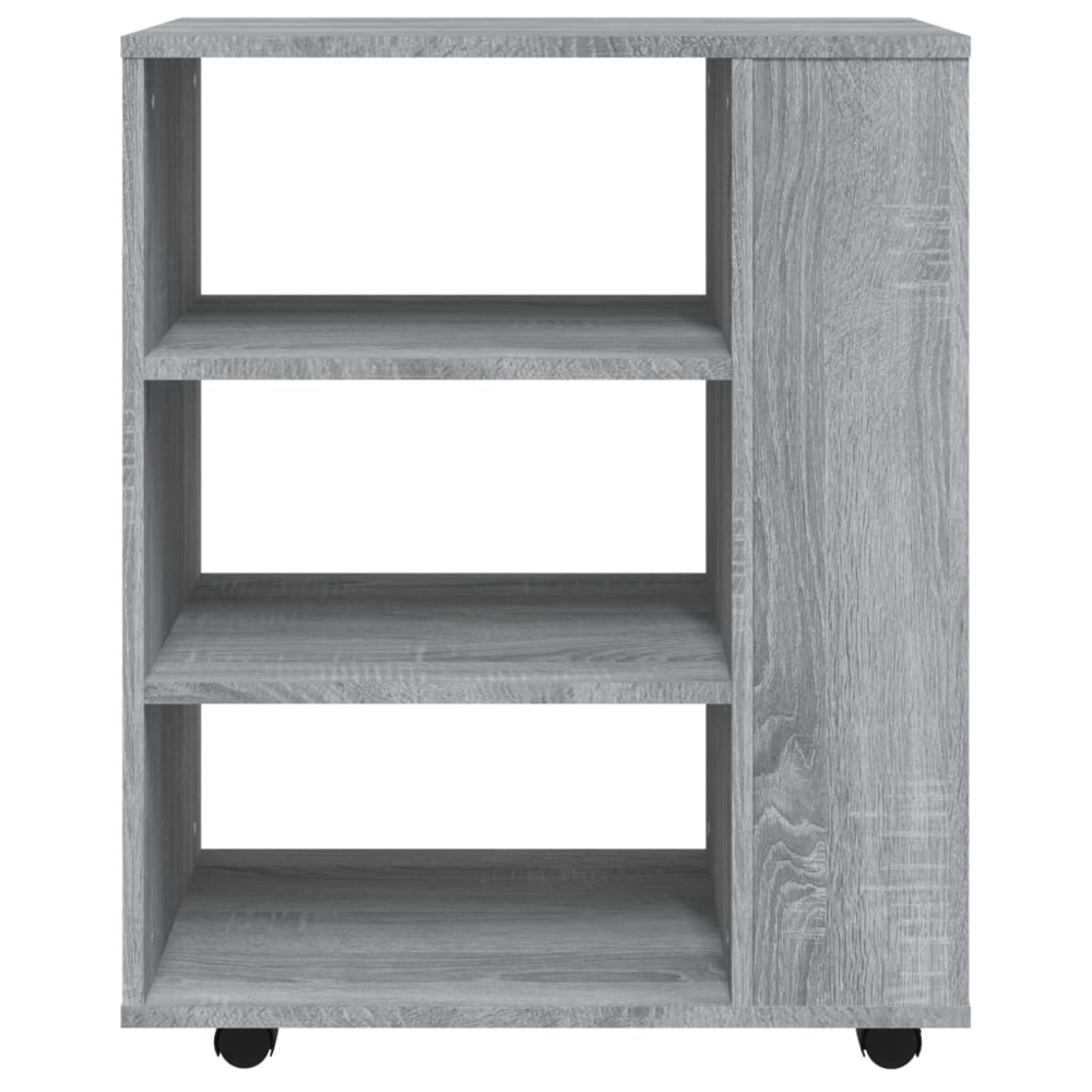 vidaXL 6 Shelf Sonoma Oak Rolling Cabinet Image 6