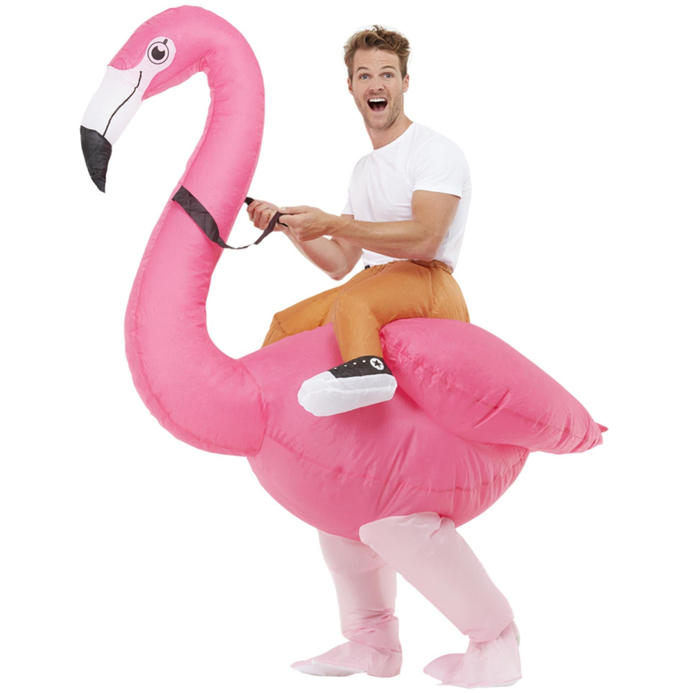 Rubies Adult Ride Em Flamingo Inflatable Costume Image 2