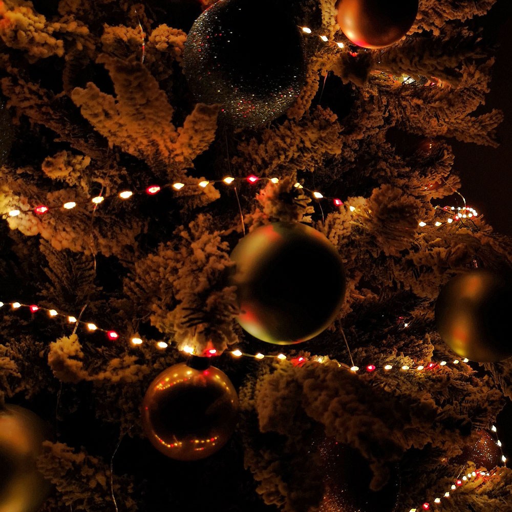 Samuel Alexander 600 Red and Vintage Gold MicroBrights Christmas Lights Image 3