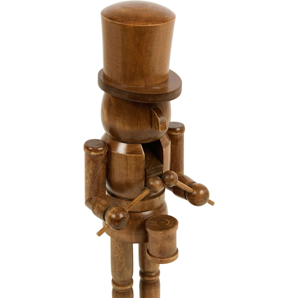 Wooden Chestnut Nutcracker Brown Image 6
