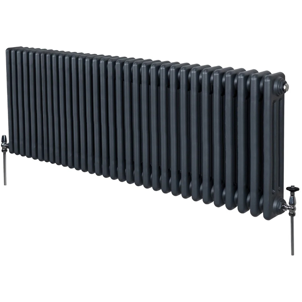 Monster Shop 7699 BTU Anthracite Grey Traditional 3 Column Radiator 600 x 1462mm Image 3