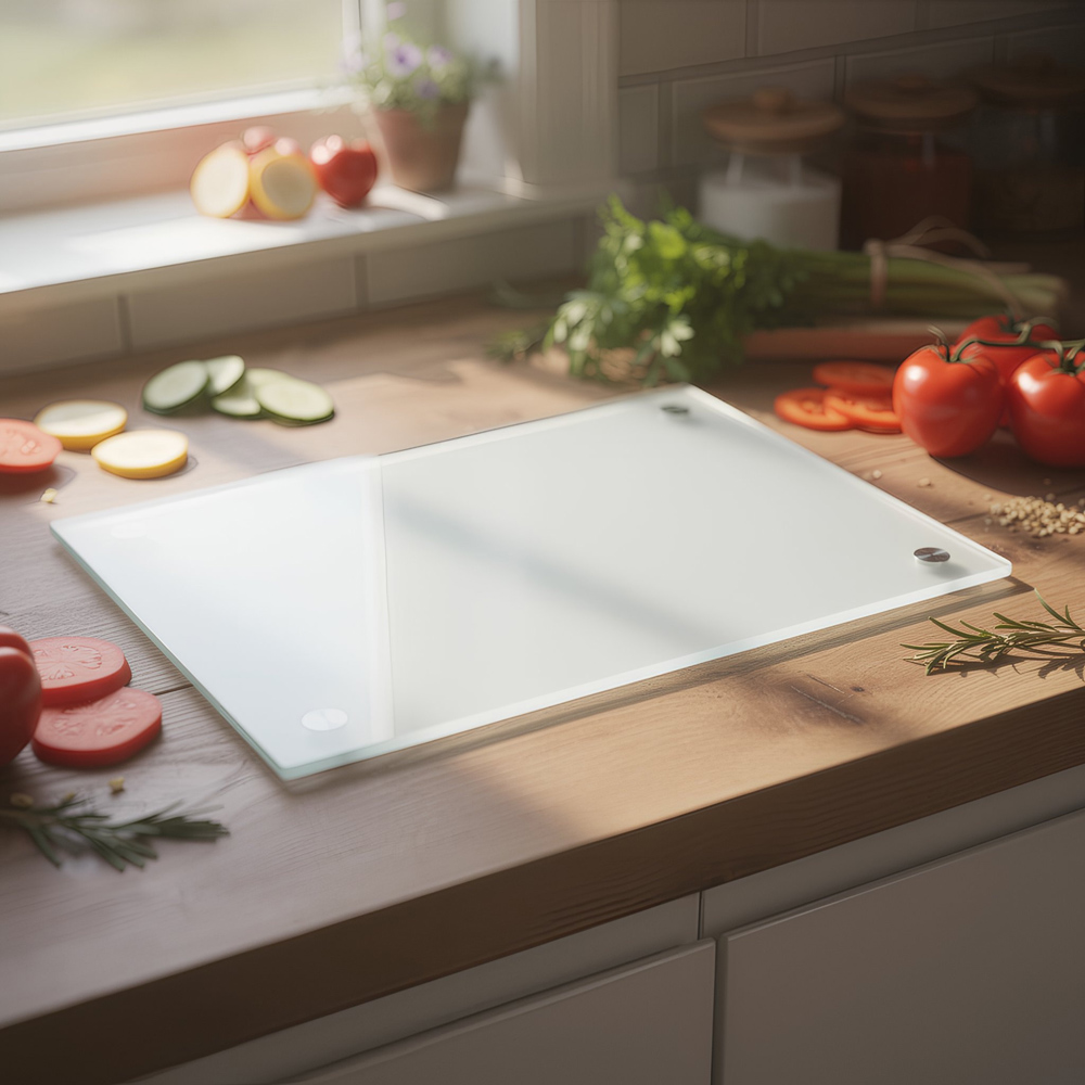 Harbour Housewares Glass Kitchen Chopping Board 50 x 40cm Image 5