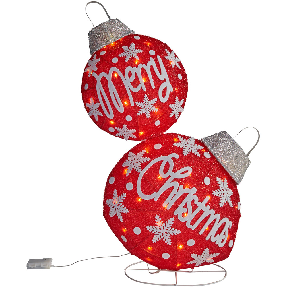 Merry Christmas LED BaublesRed Image 3