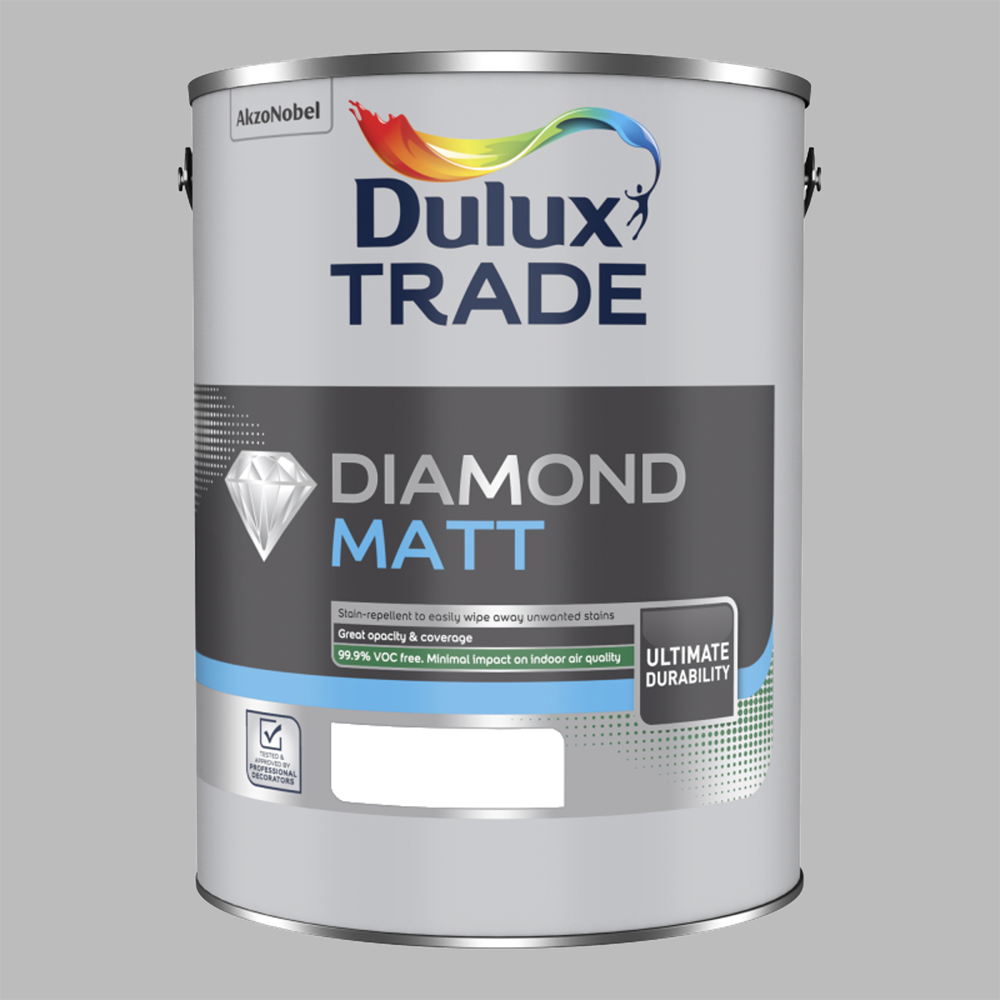 Dulux Trade Chic Shadow Walls and Ceilings Diamond Matt Paint 5L Image 2