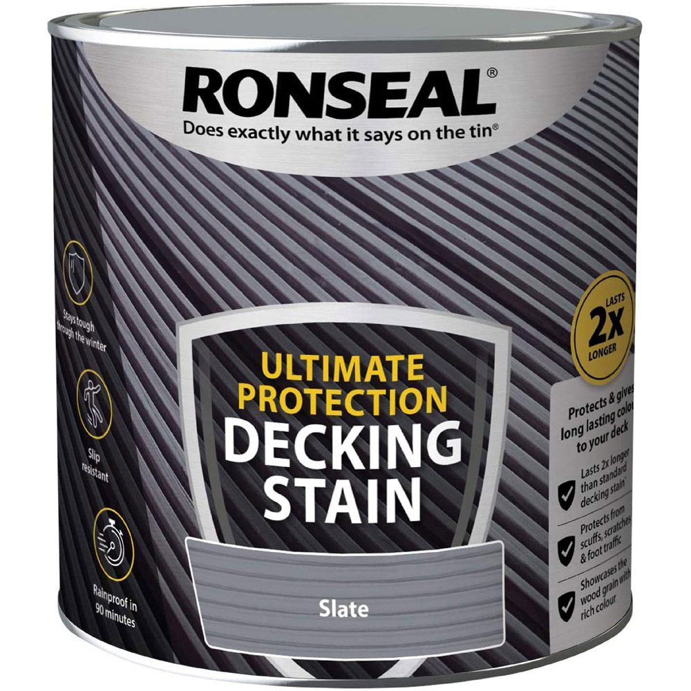 Ronseal Ultimate Protection Slate Decking Stain 2.5L Image 2