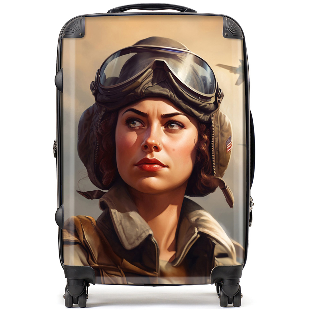 Warren Reed Designer Medium Female Pilot Suitcase Image 1