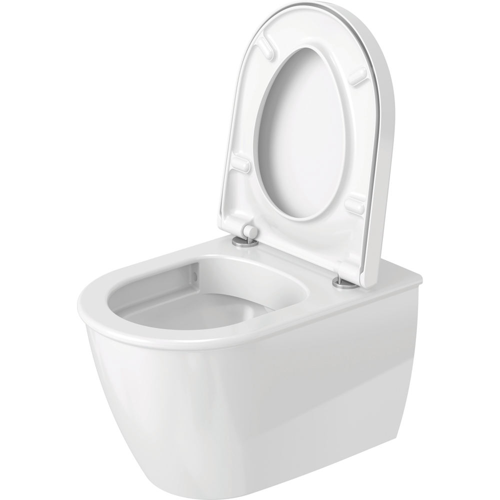 Duravit White Toilet Seat and Cover 370 x 431mm Image 5