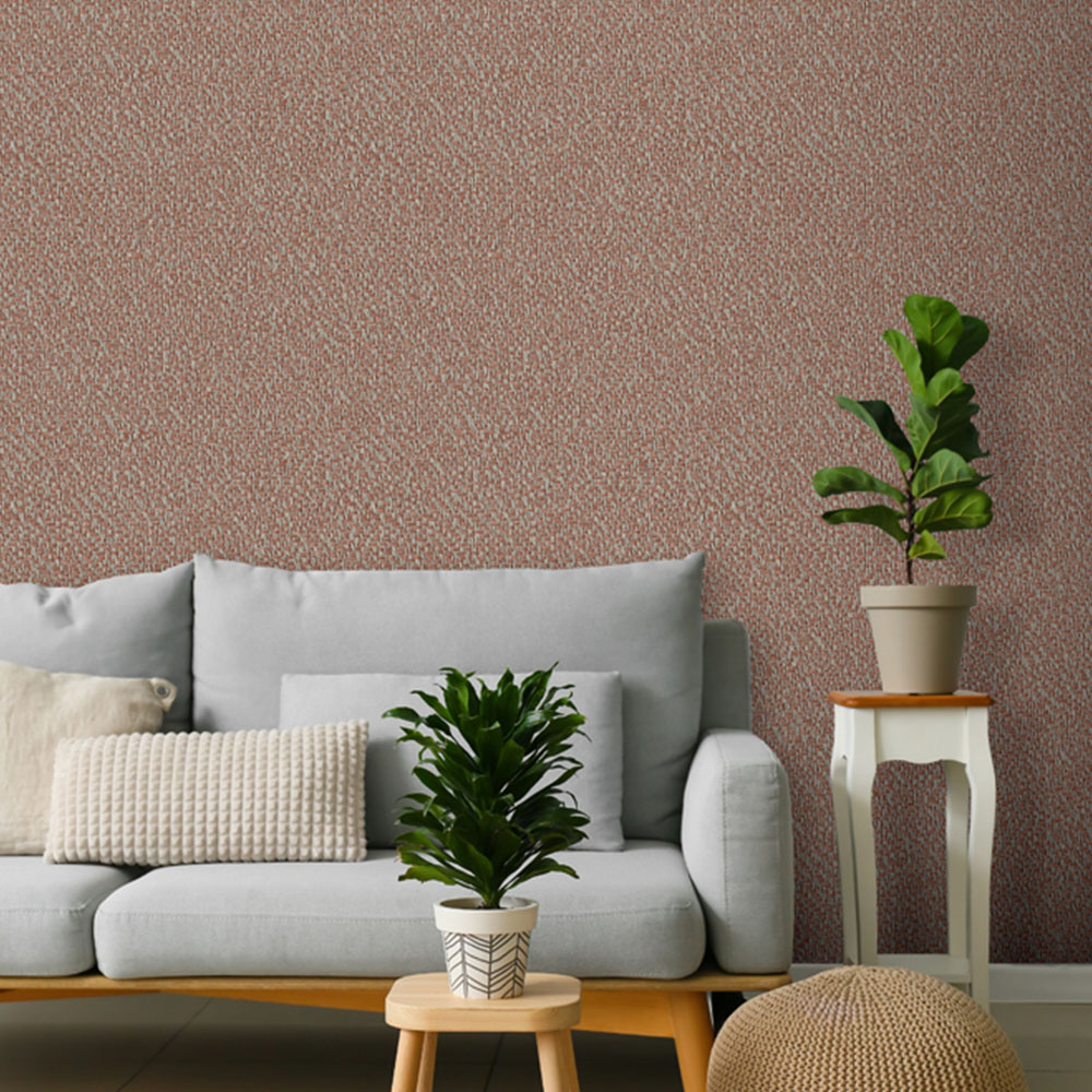 Design ID Natures Weave Terracotta Wallpaper Image 4