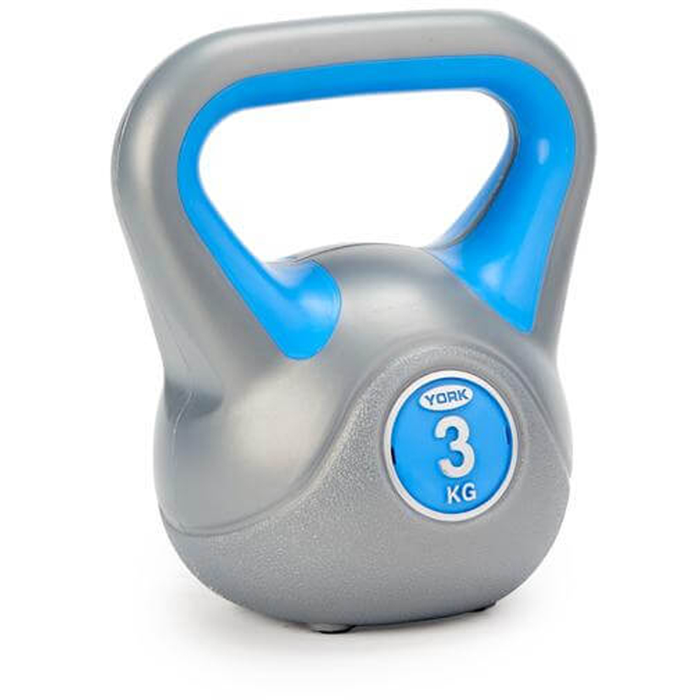 York Vinyl Kettlebell Set 3 Pack Image 3