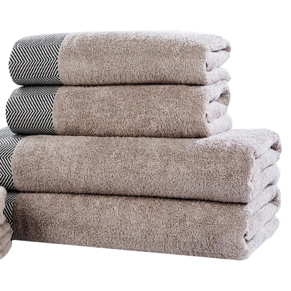 Rapport Home Tidal Natural Cotton Bath Towel Image 3