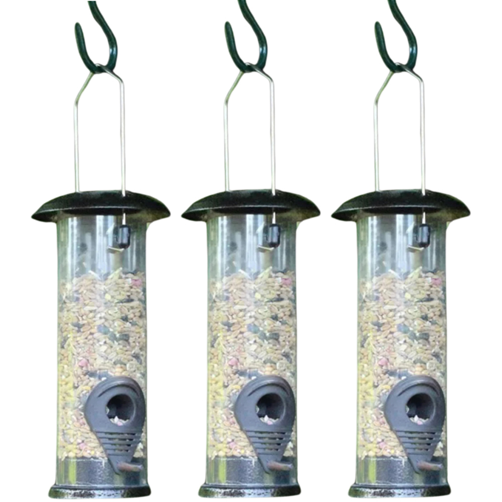 Marco Paul Wild Bird Hammertone Seed Feeder 3 Pack Image 1