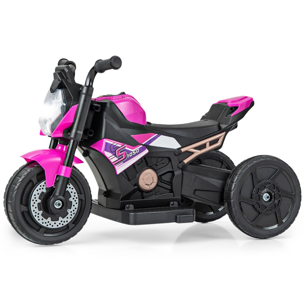 Costway Kids Ride On Motorcycle Pink 6V Wilko
