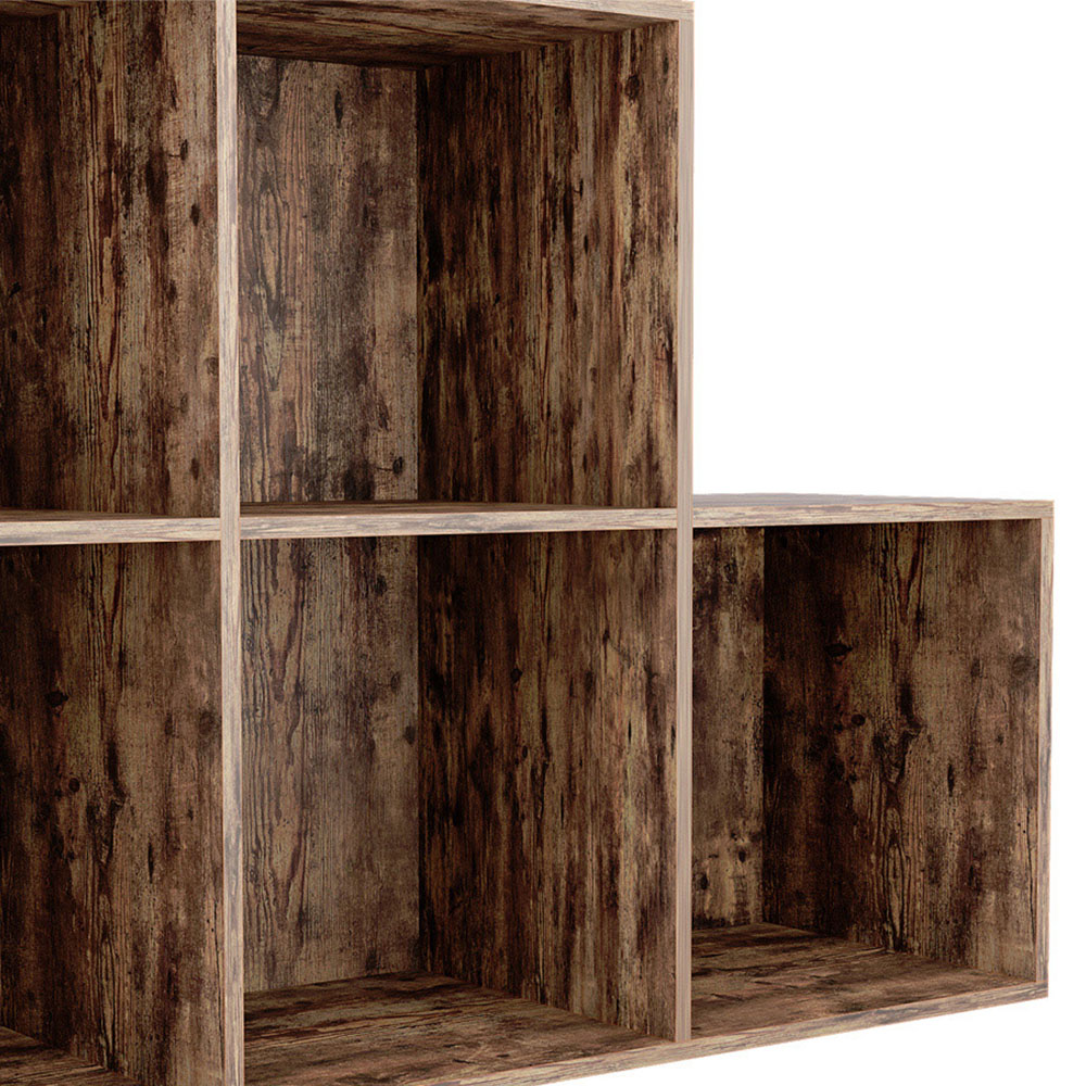 Vida Designs Durham 10 Cube Dark Wood Storage Unit Image 2