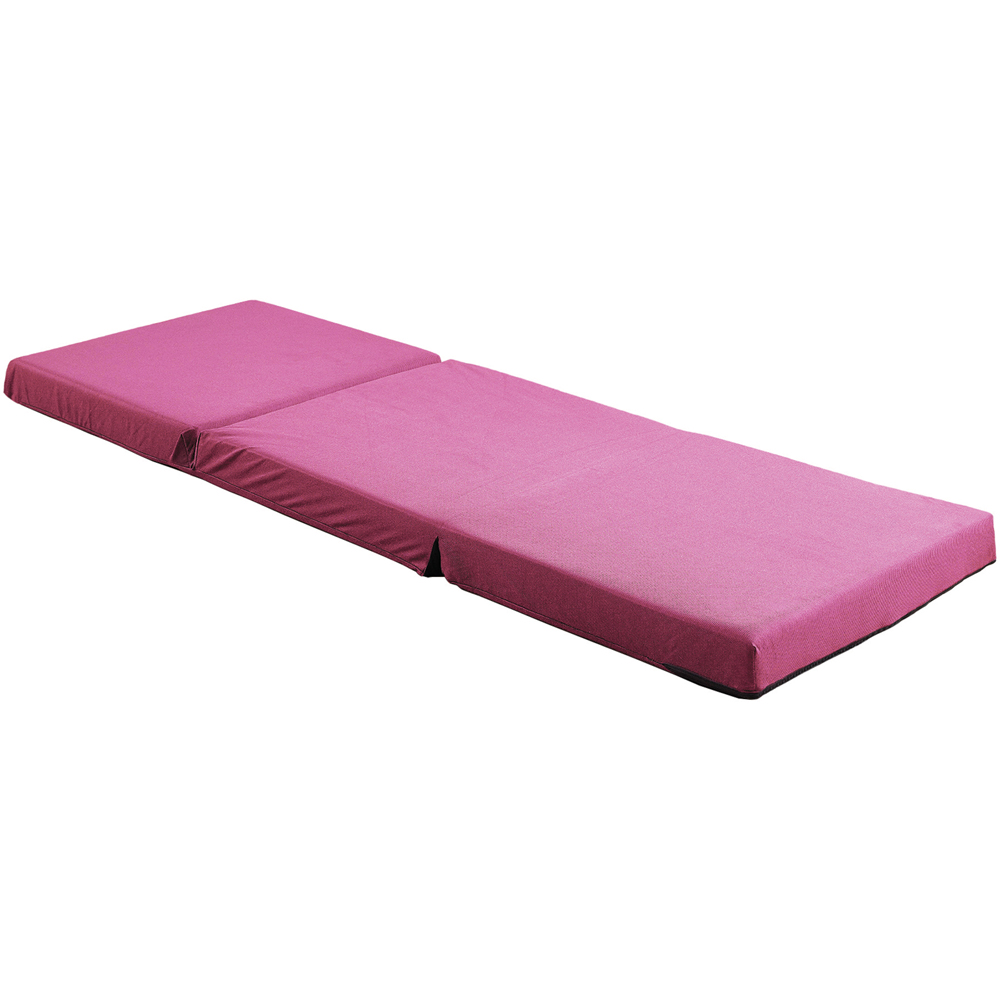 Visco Therapy Single Pink Folding Futon Z Bed Mattress Image 3