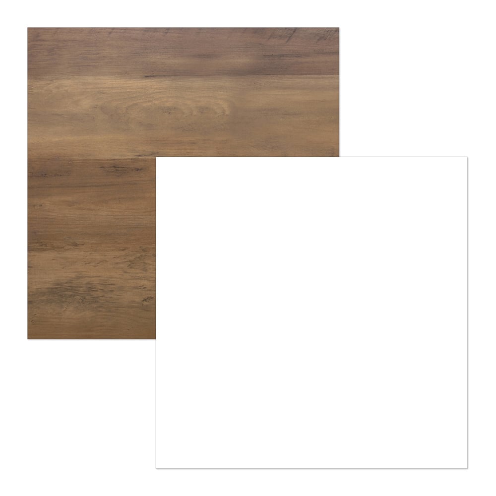 AVF Whitesands Satin White and Wood Coffee Table Image 4